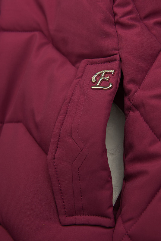 Mädchen Winterjacke in Burgunderfarbe