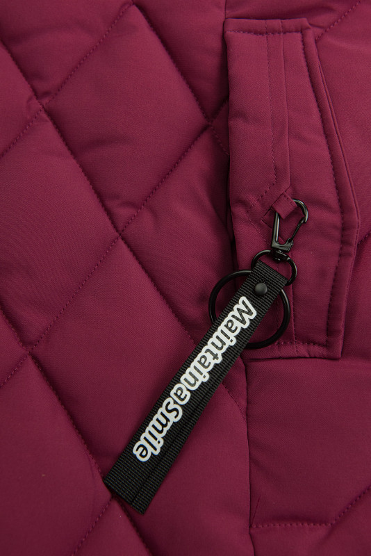 Mädchen Winterjacke in Burgunderfarbe