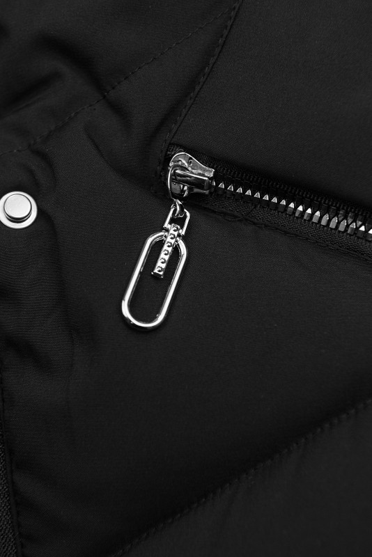 Mädchen Extra Warme Winterjacke Schwarz