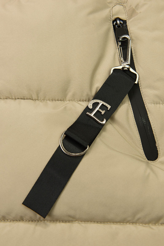 Damen-Winterjacke mit Kapuze, Beige