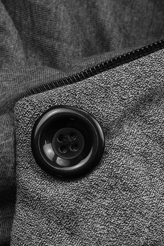 Verlängerte Sweatshirt/Sweatkleid mit Kapuze anthrazit