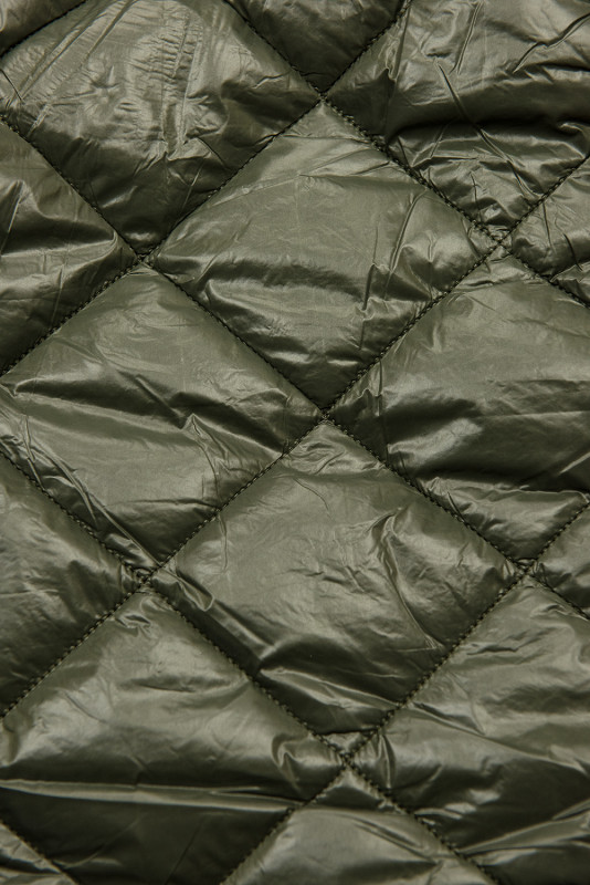 Jacke mit Gürtel und Fleecefutter khaki