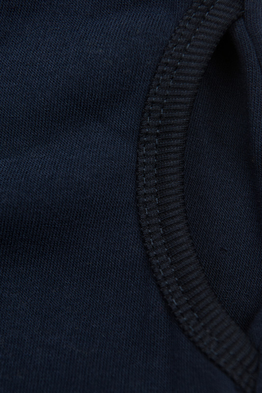 Sweatshirt/Sweatkleid mit Kapuze und Rippbündchen dunkelblau