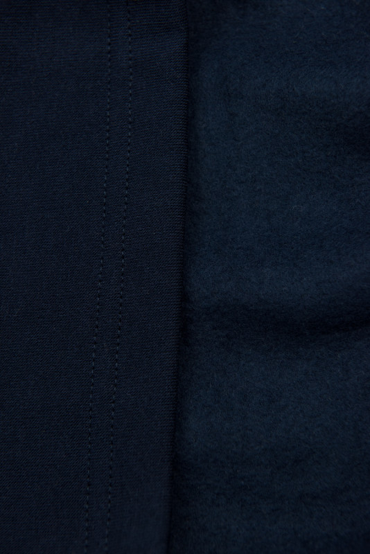 Sweatshirt/Sweatkleid mit Kapuze und Rippbündchen dunkelblau