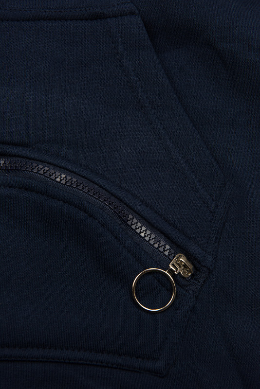 Verlängerte Sweatshirt/Sweatkleid dunkelblau/blau