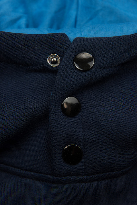 Verlängerte Sweatshirt/Sweatkleid dunkelblau/blau