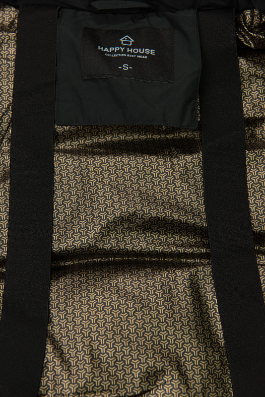 Damen Winterjacke mit Kapuze, Schwarz