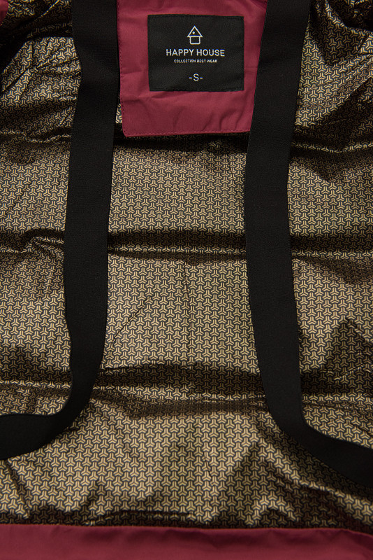 Damen Winterjacke mit Kapuze, Burgundy