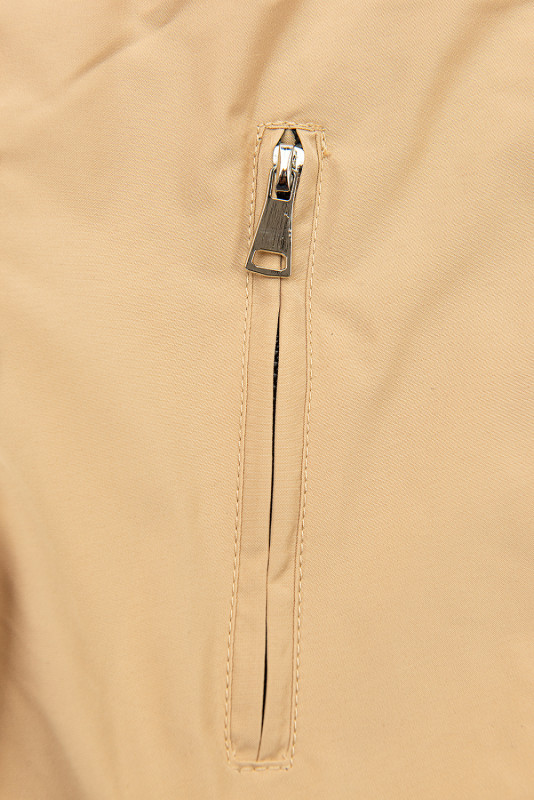 Beidseitig tragbare Frühlings-Wendeparka beige