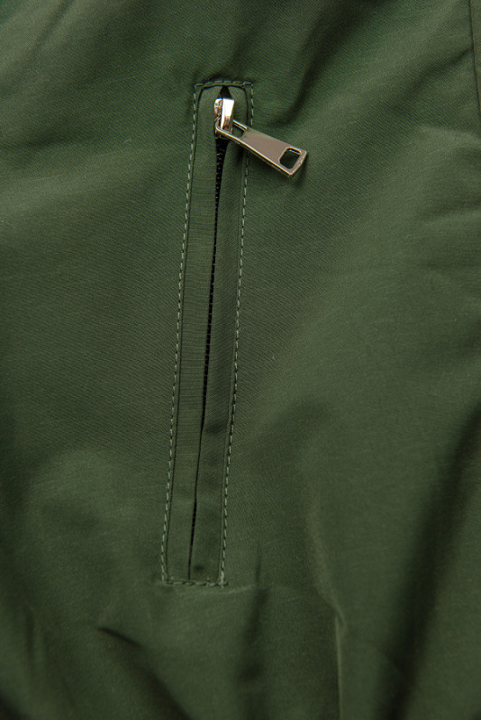 Beidseitig tragbare Frühlings-Wendeparka khaki