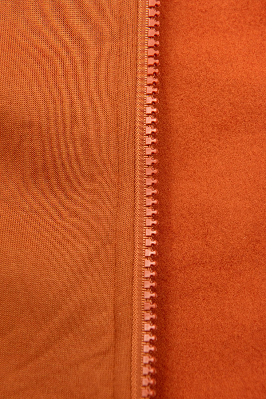 Verlängerte Kapuzenjacke von LHD terrakotta