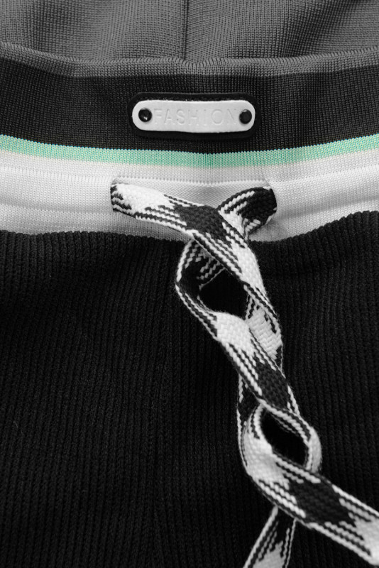 Freizeitanzug Regular-Fit Schwarz