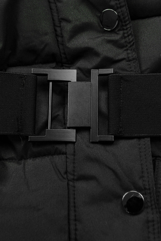 Winterjacke mit Gürtel Schwarz