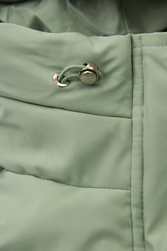 Gesteppte Winterjacke im verlängerten Schnitt, Jade