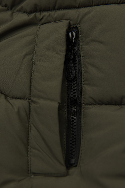 Winterjacke mit Kapuze EVEREST Khaki