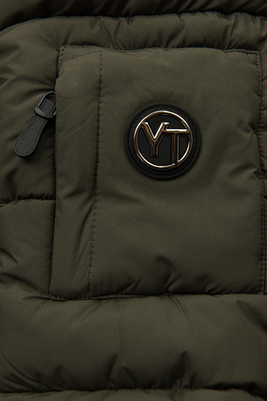 Winterjacke mit Kapuze EVEREST Khaki