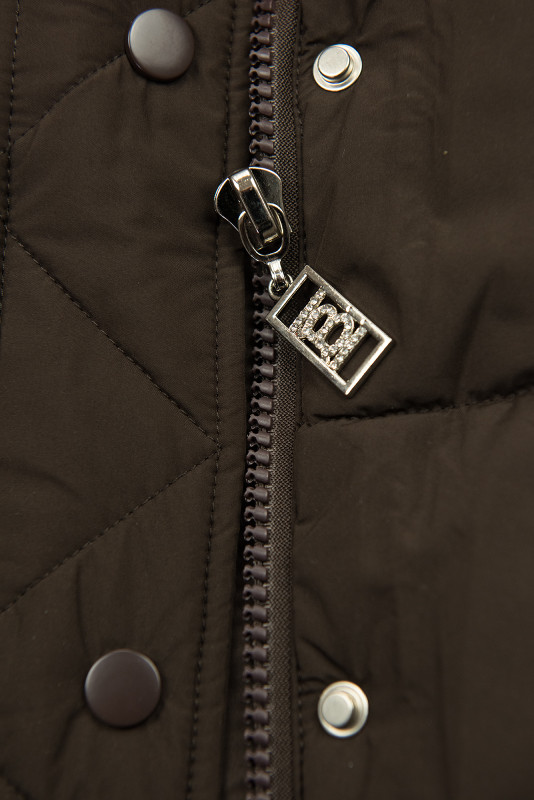 Steppjacke für den Winter Schokoladenbraun