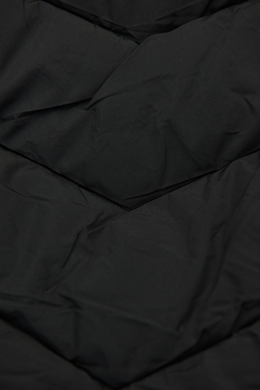Damen-Steppjacke für den Winter mit Fell – Dunkelblau