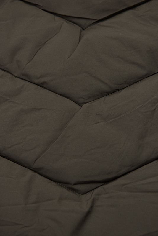 Damen-Steppjacke für den Winter mit Fell – Braun