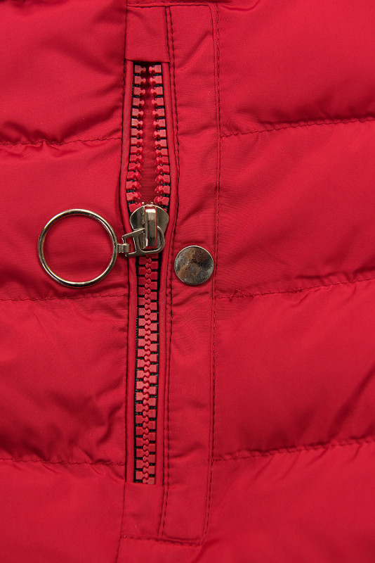 Winter Steppmantel rot/anthrazit