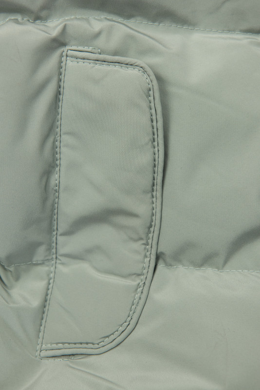 Winterjacke mit kuscheliger Teddy Fleece jade