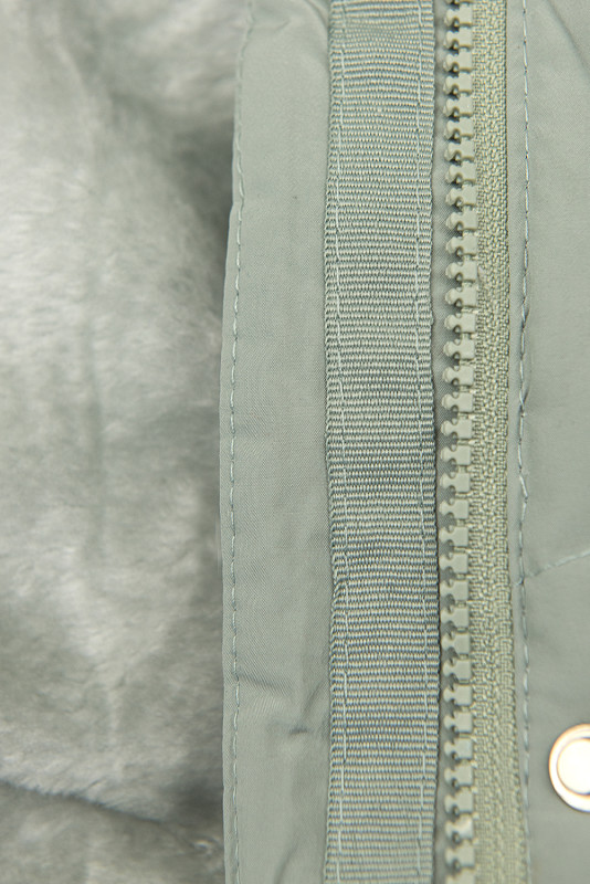 Winterjacke mit kuscheliger Teddy Fleece jade