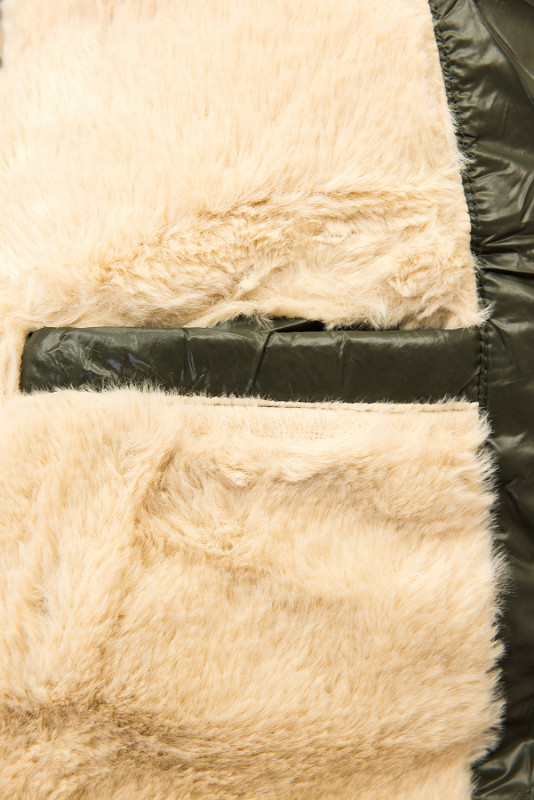 Jacke mit Gürtel khaki/beige