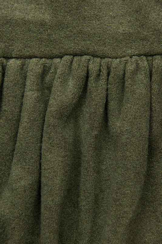 Kleid mit Spitze Khaki