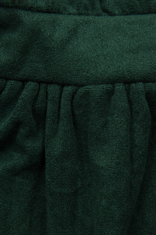 Kleid mit Spitze Dunkelgrün
