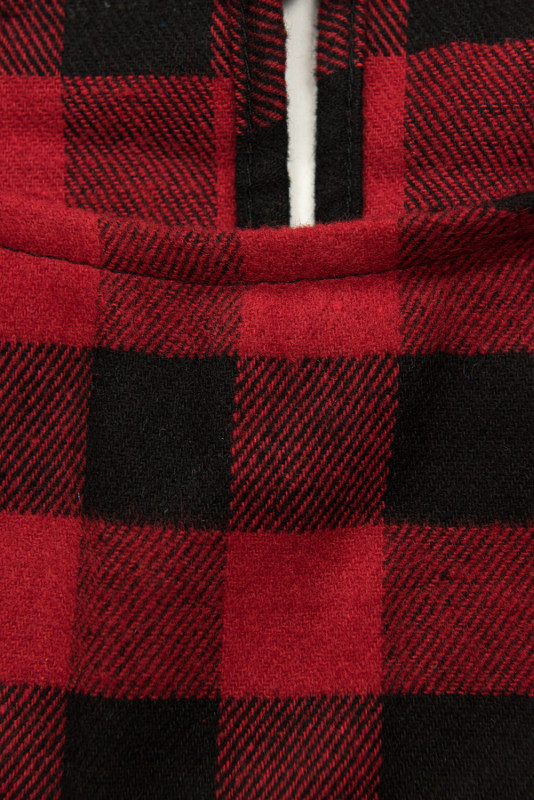 Karokleid mit Gürtel Rot/Schwarz