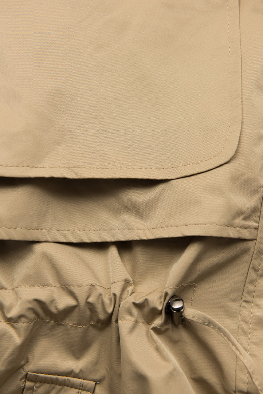 Trenchcoat mit Kapuze Beige