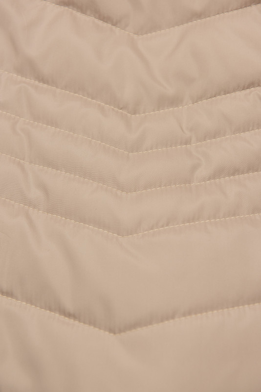 Weste mit Kapuze Beige