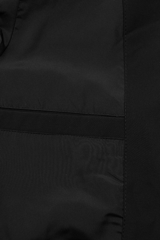 Frühlingsmantel mit Kapuze Schwarz