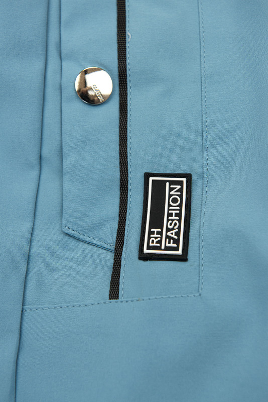 Frühlingsmantel mit Kapuze Himmelblau