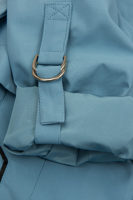 Frühlingsmantel mit Kapuze Himmelblau