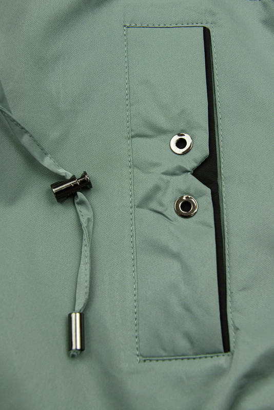 Übergangsmantel im verlängerten Schnitt Grün