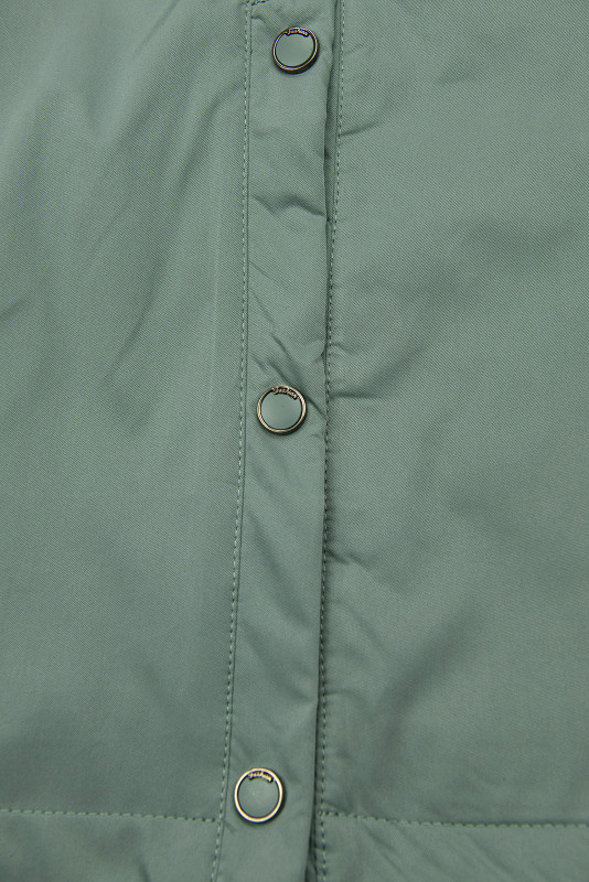 Übergangsmantel im verlängerten Schnitt Grün