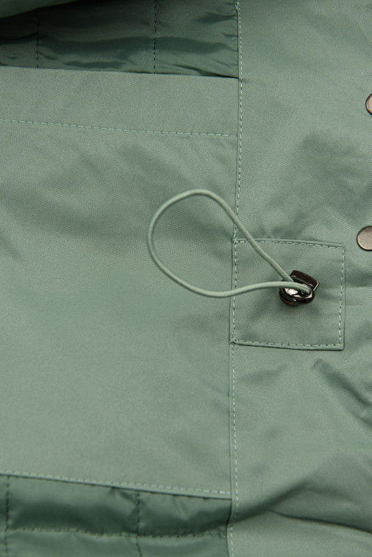 Übergangsjacke/Mantel mit Kapuze, Grün