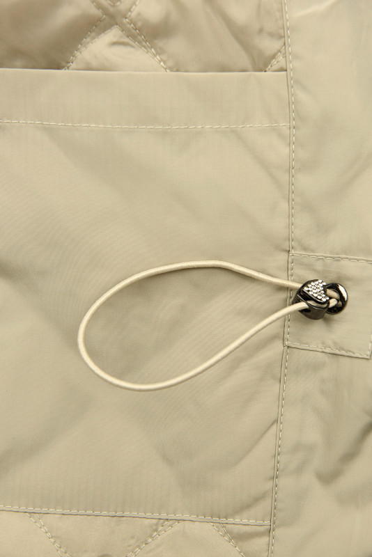 Übergangs-Kapuzenjacke Ecru