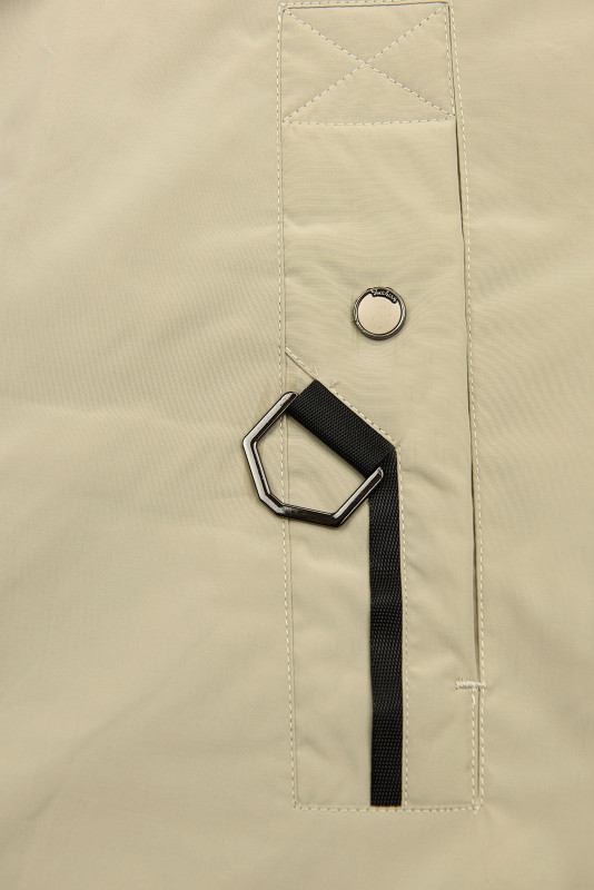 Übergangs-Kapuzenjacke Ecru