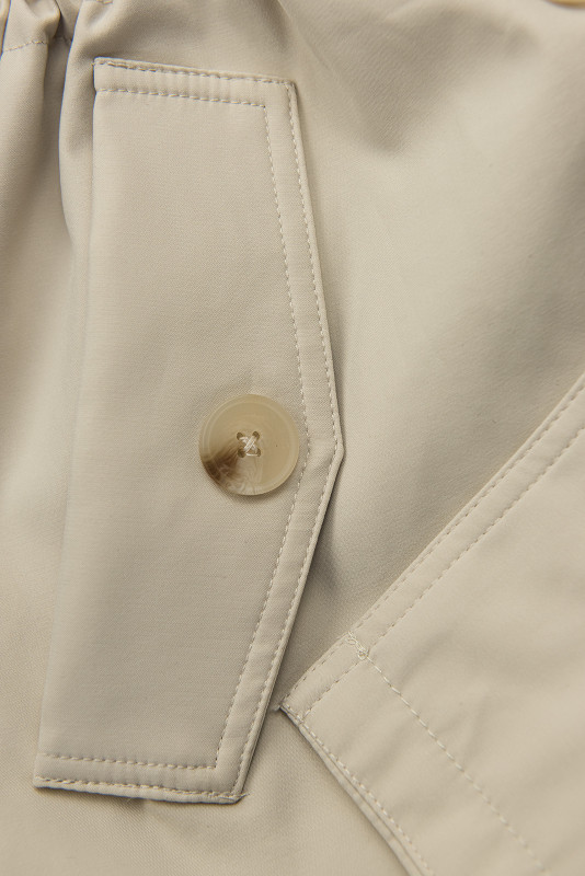 Ecru Trenchcoat mit Taillengürtel