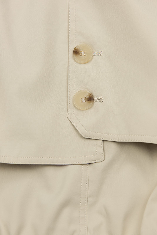 Ecru Trenchcoat mit Taillengürtel