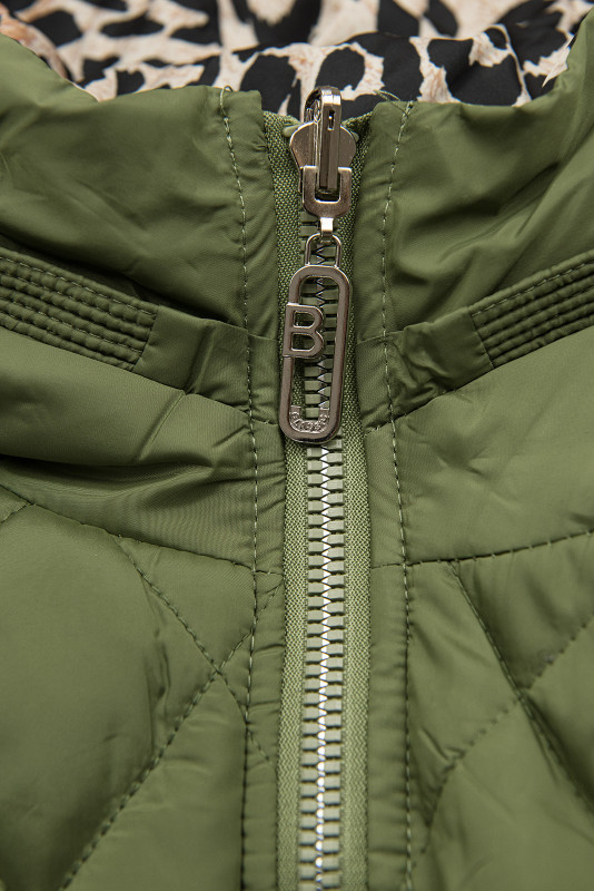 Wendejacke Grün/Leopardenmuster