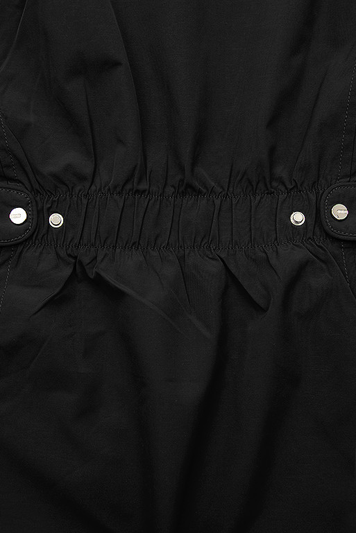 Beidseitig tragbare Übergangsjacke schwarz