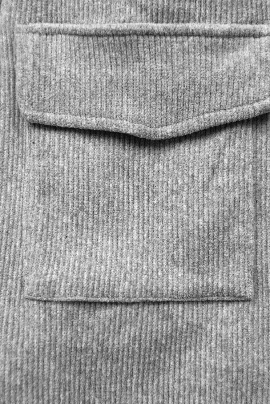 Freizeitanzug mit Stehkragen Grau/Schwarz