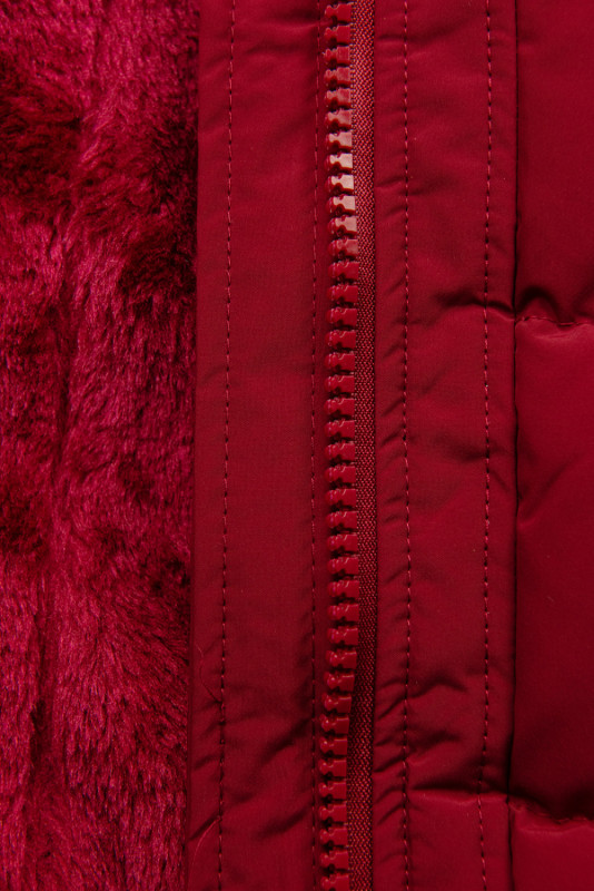 Winterjacke mit Kordel Rot