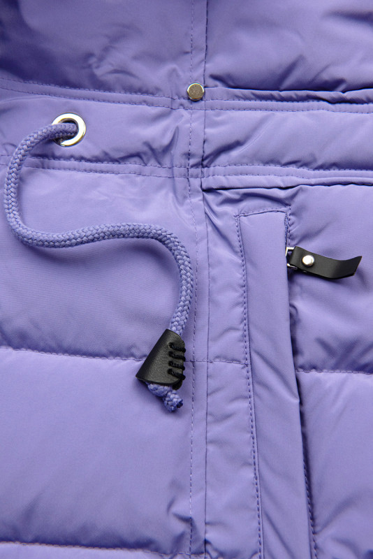 Winterjacke mit Kordel Violett