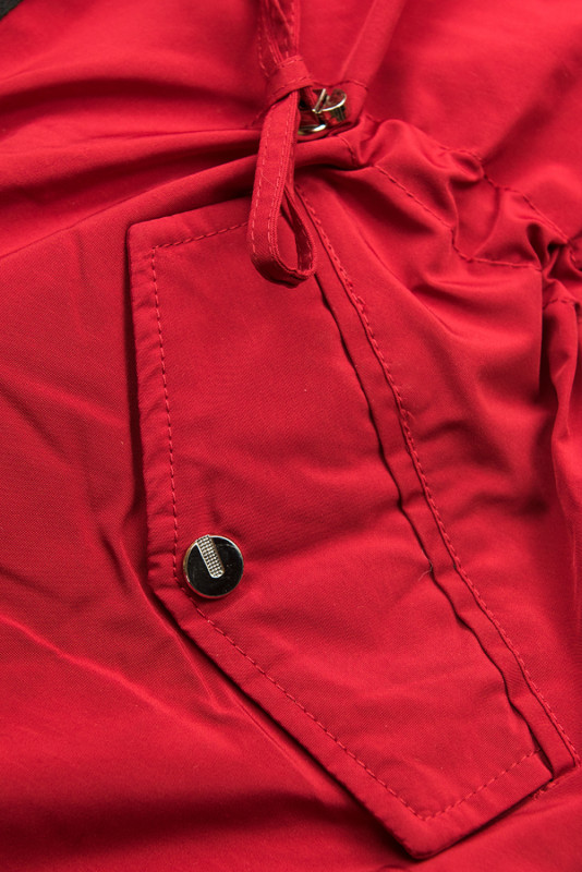 Parka mit Fleecefutter rot