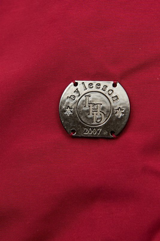 Parka mit Fleece Futter Kapuze purpurrot