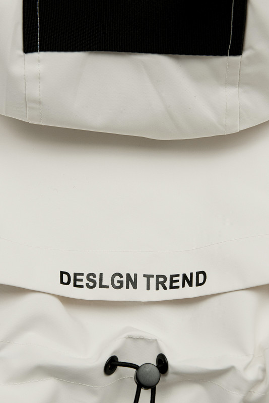 Damen Übergangsparka mit Kapuze – Ecru